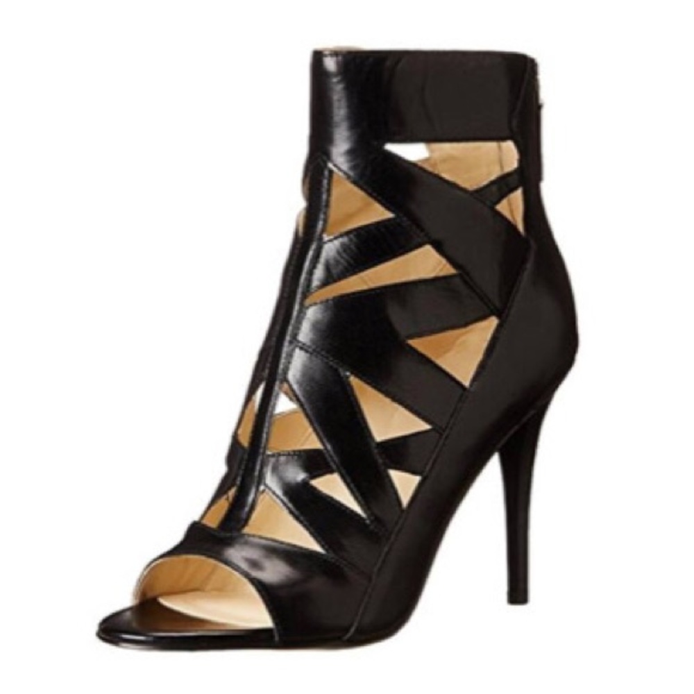 Nine West Black Strappy Heels
